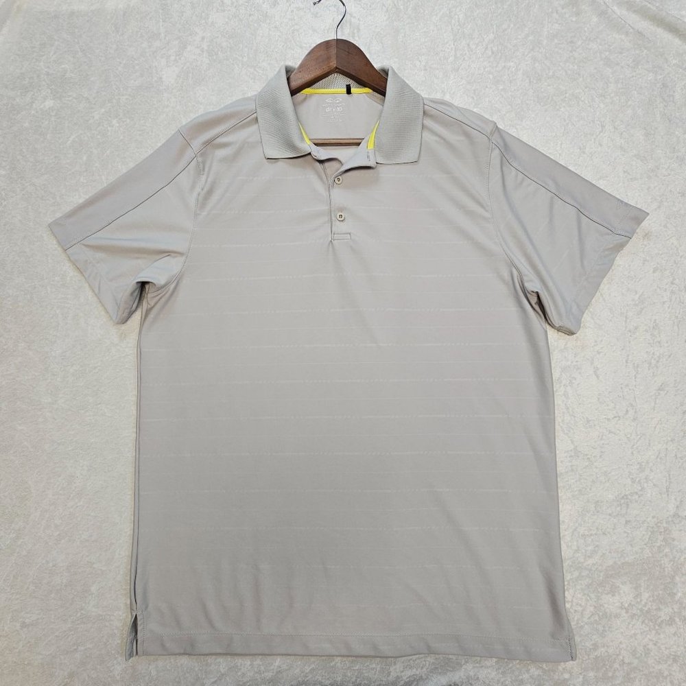 Snake Eyes Polo Mens XL Light Gray Short Sleeve Dry-18 Collared Golf Lightweight